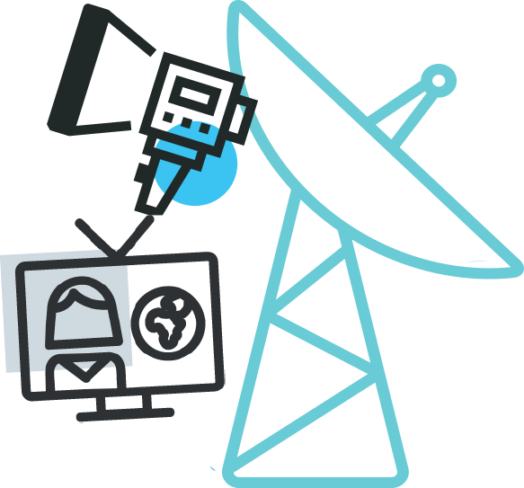 Broadcasting Communication Icons PNG
