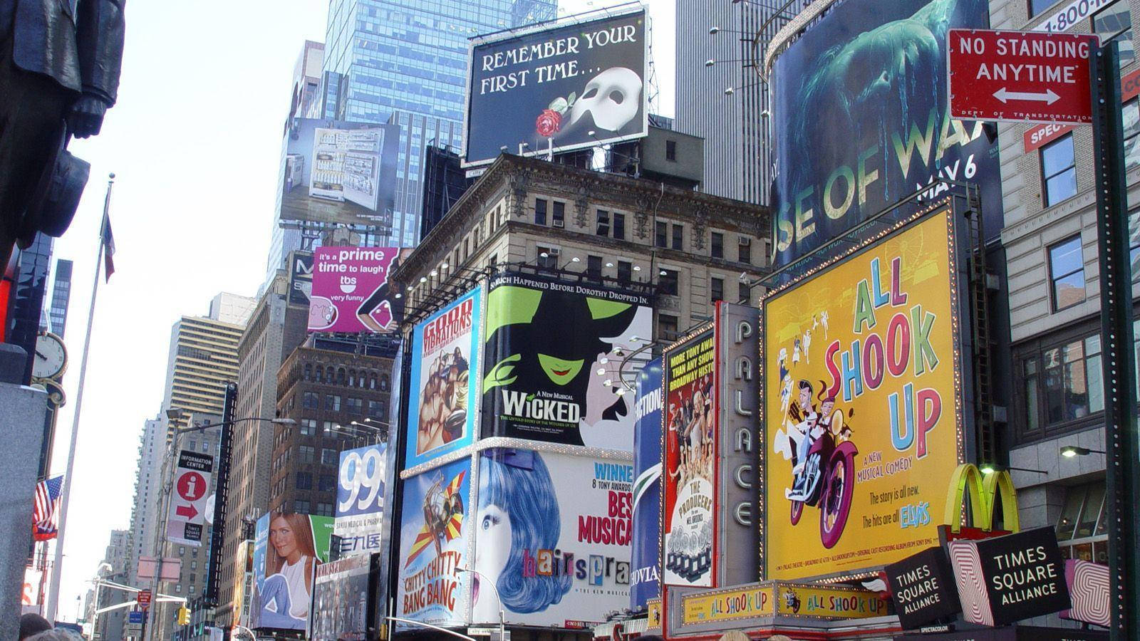 Lucesbrillantes, Gran Ciudad: Captura La Magia De Broadway. Fondo de pantalla