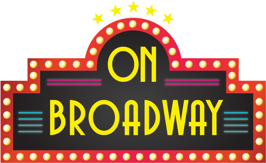 Broadway Marquee Sign Illustration PNG