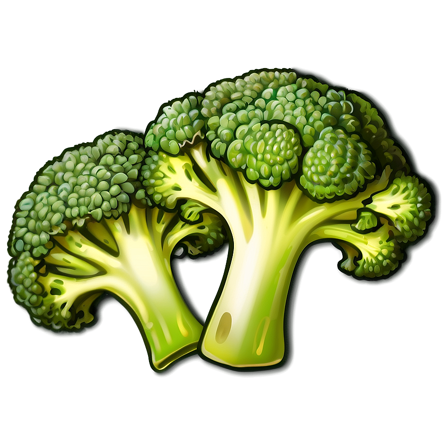 Broccoli Drawing Png Cpv8 PNG