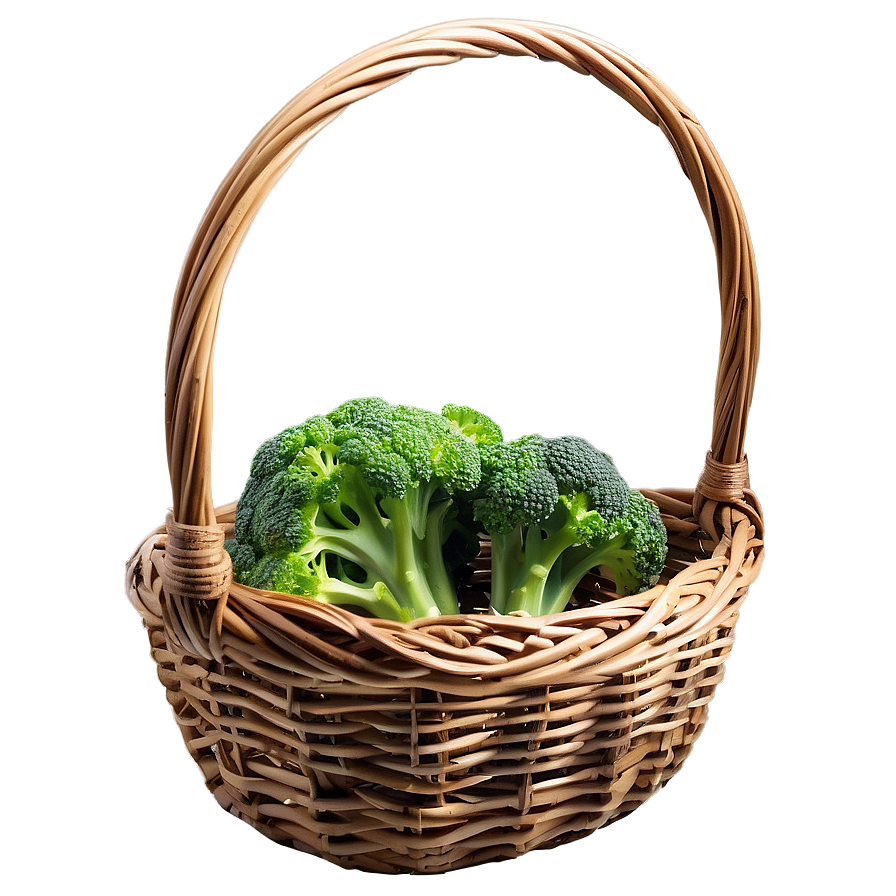 Broccoli In Basket Png Epr PNG