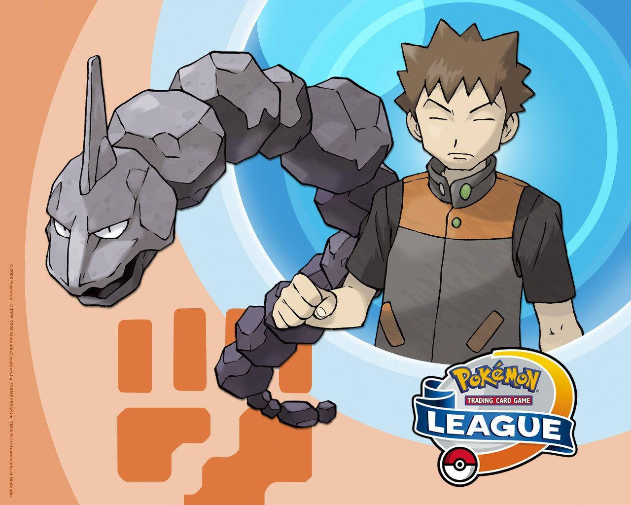 Brock And Onix In Blue And Orange Wallpaper