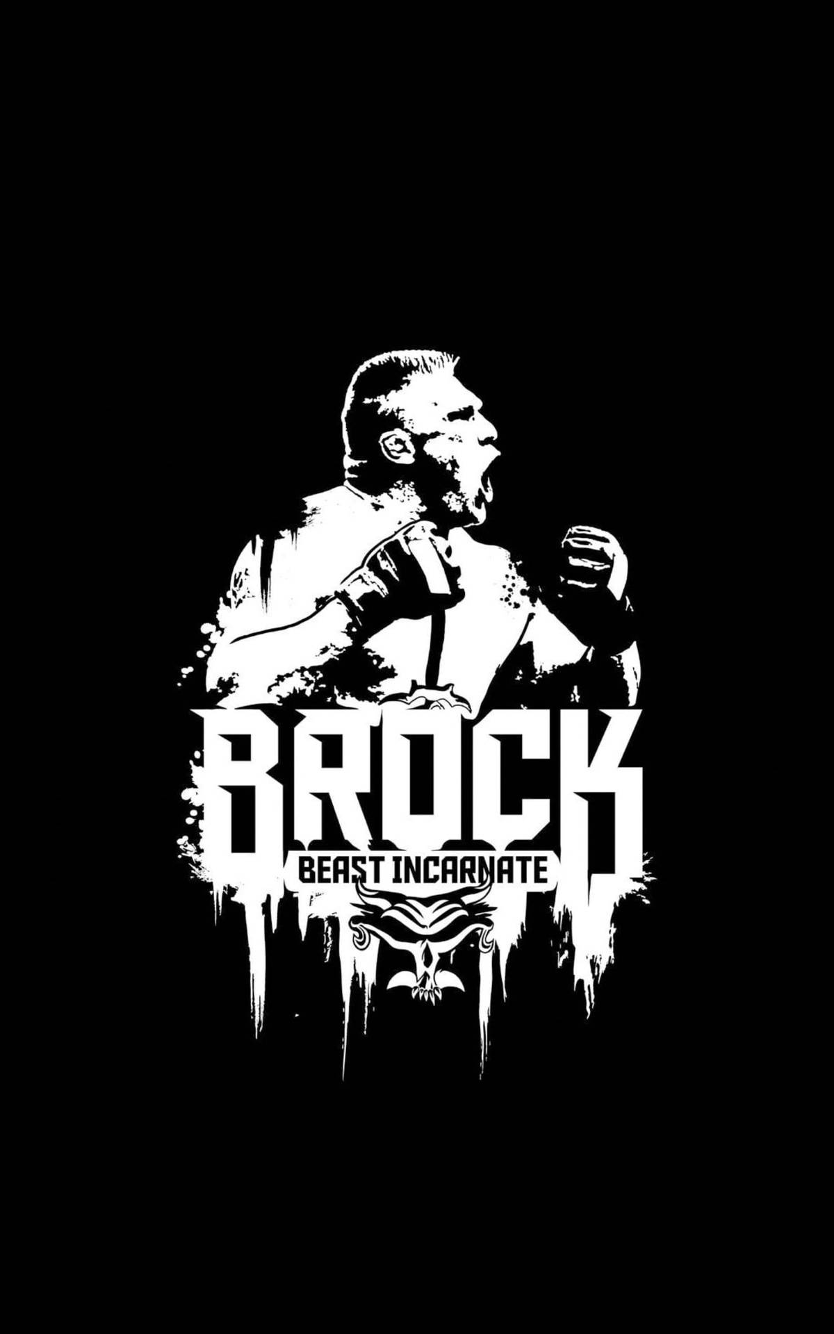 Brock Lesnar Sticker Template Background
