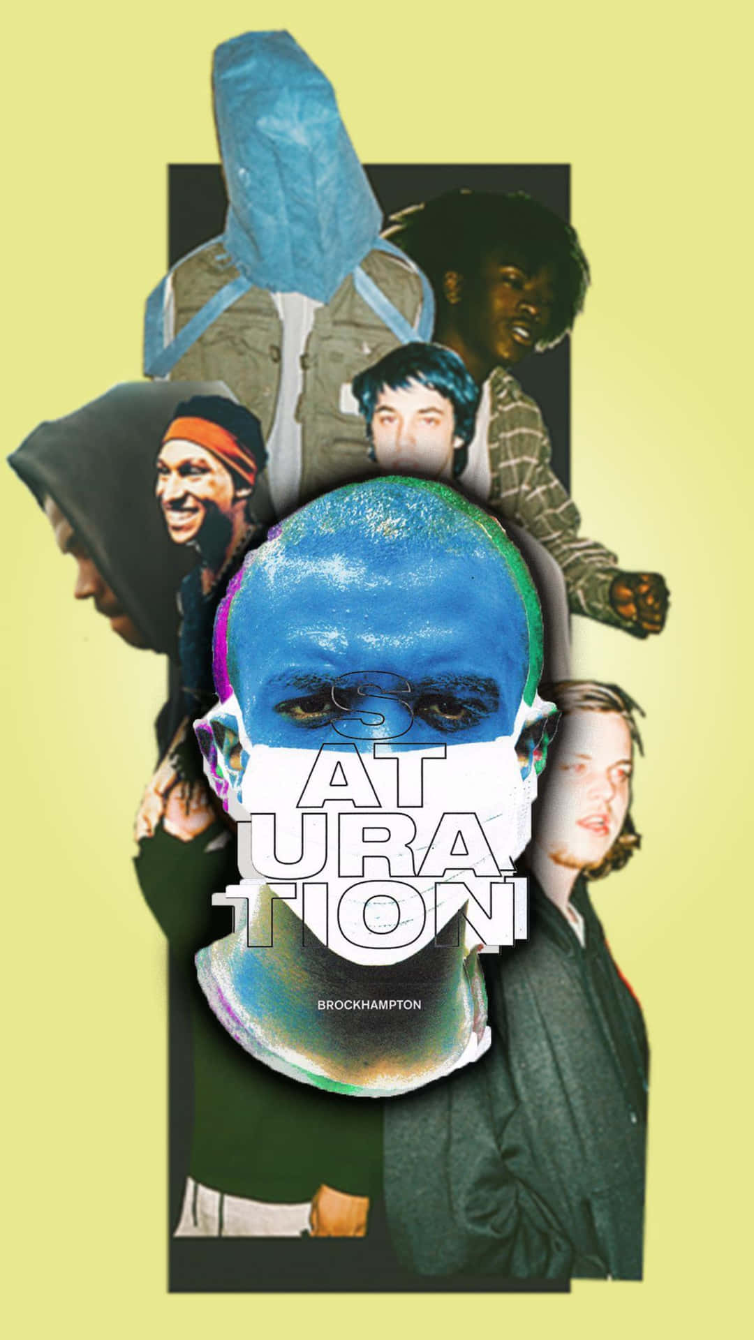 Fotodel Grupo Brockhampton En Colores Vibrantes. Fondo de pantalla