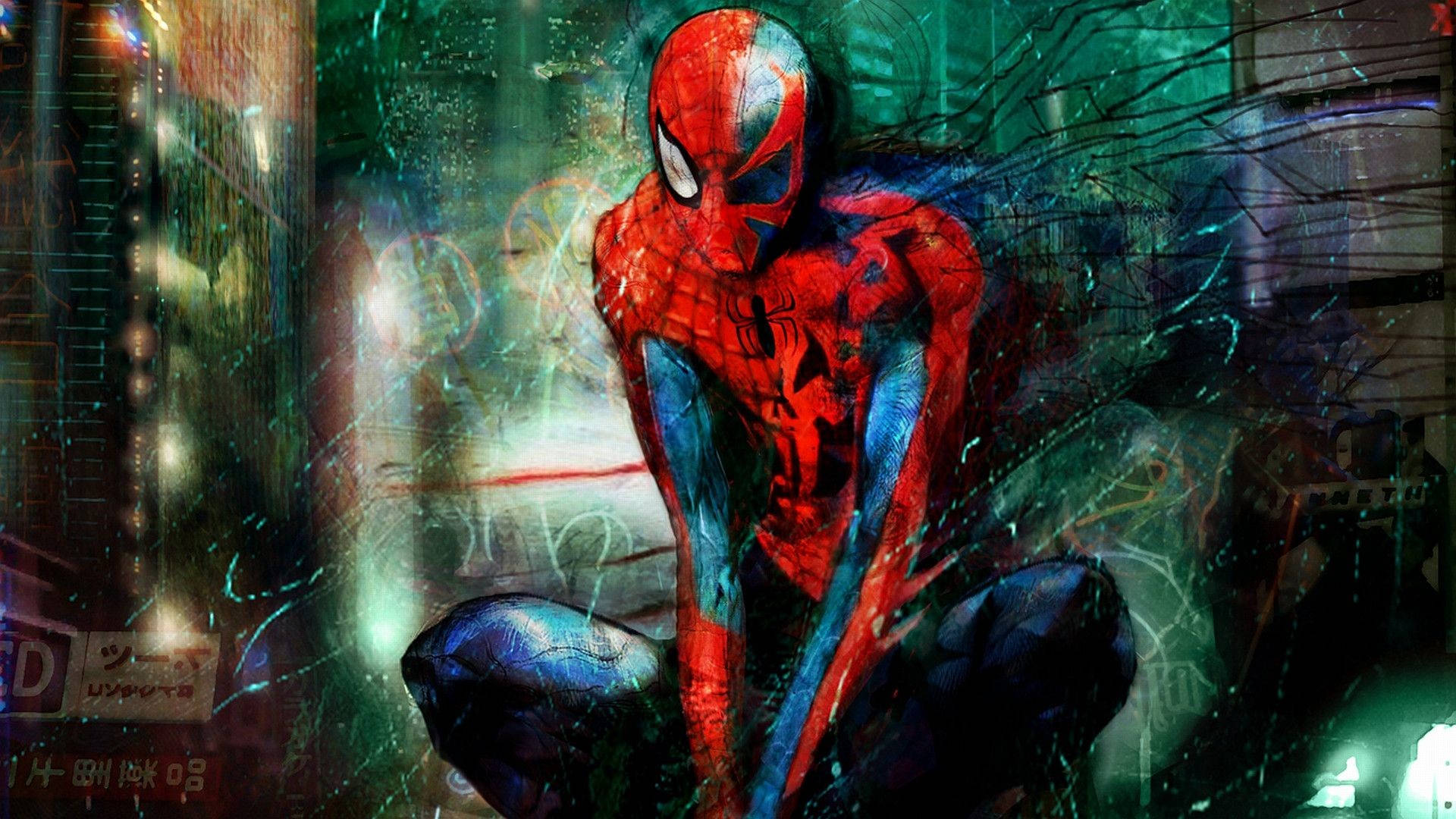Broken And Ripped Spider Man Wallpaper