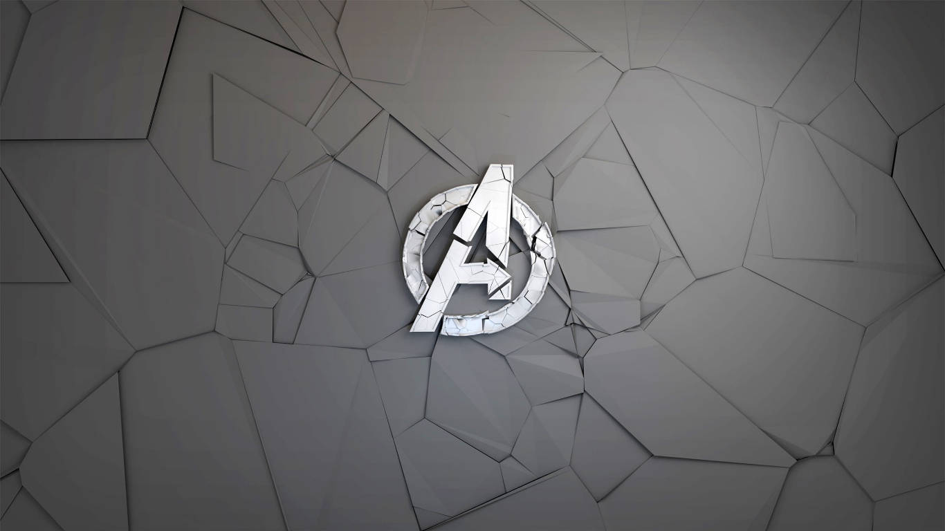 Broken Avengers Logo Wallpaper