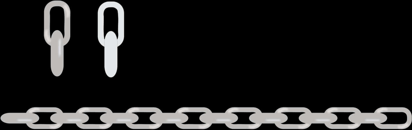 Broken Chain Link Illustration PNG