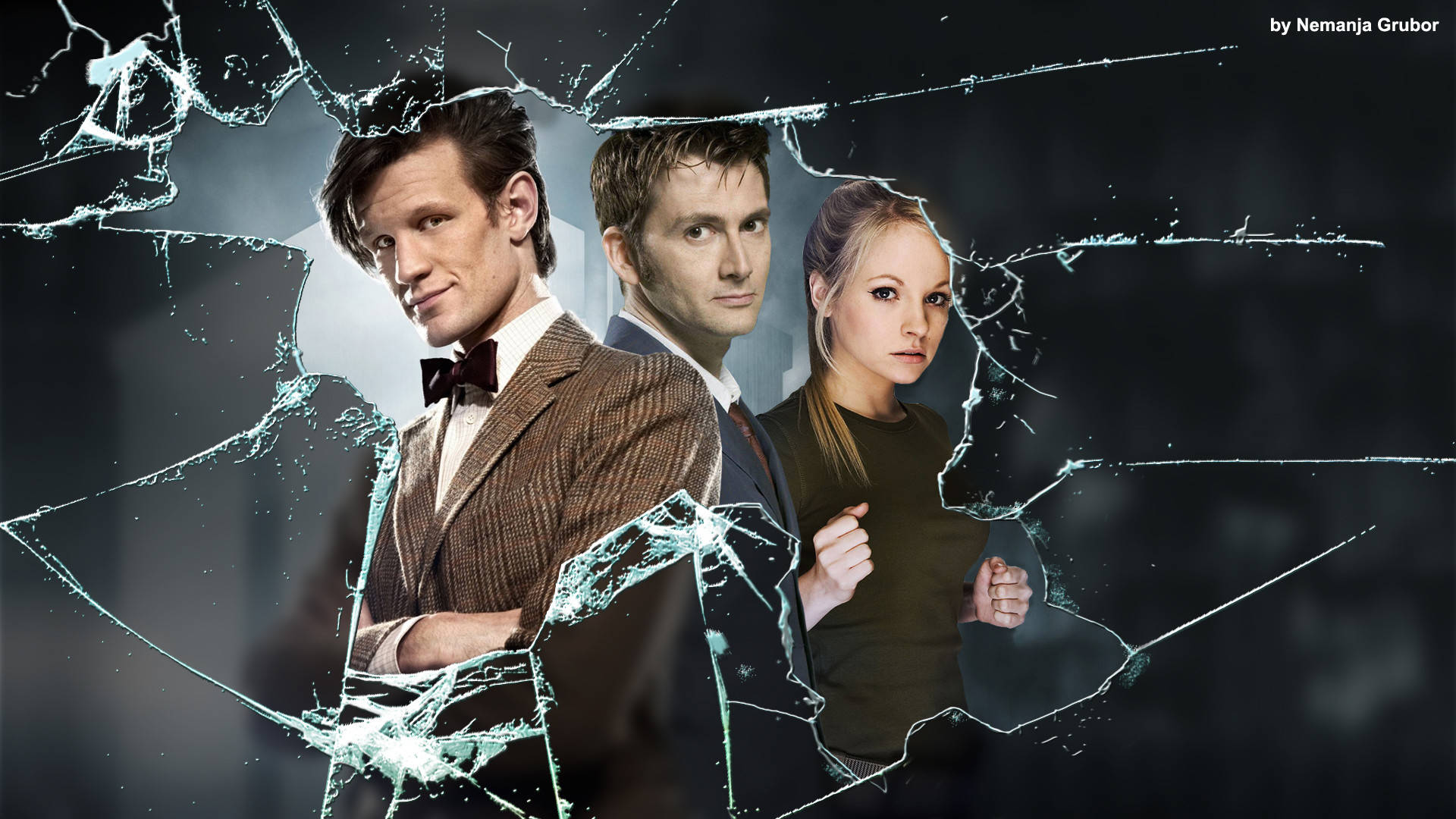 Brudt glas Doctor Who Cast Wallpaper