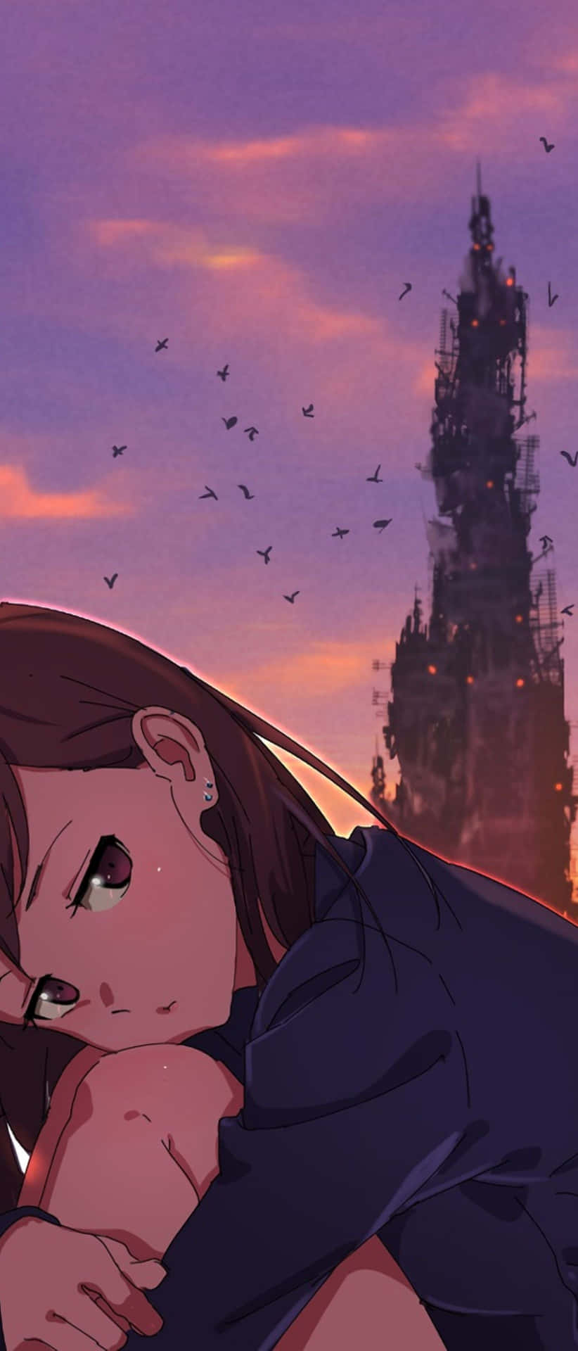 Losfans De Anime Entienden El Dolor De Un Corazón Roto. Fondo de pantalla