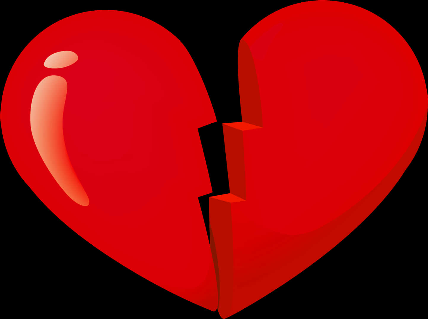 Broken Heart Graphic PNG