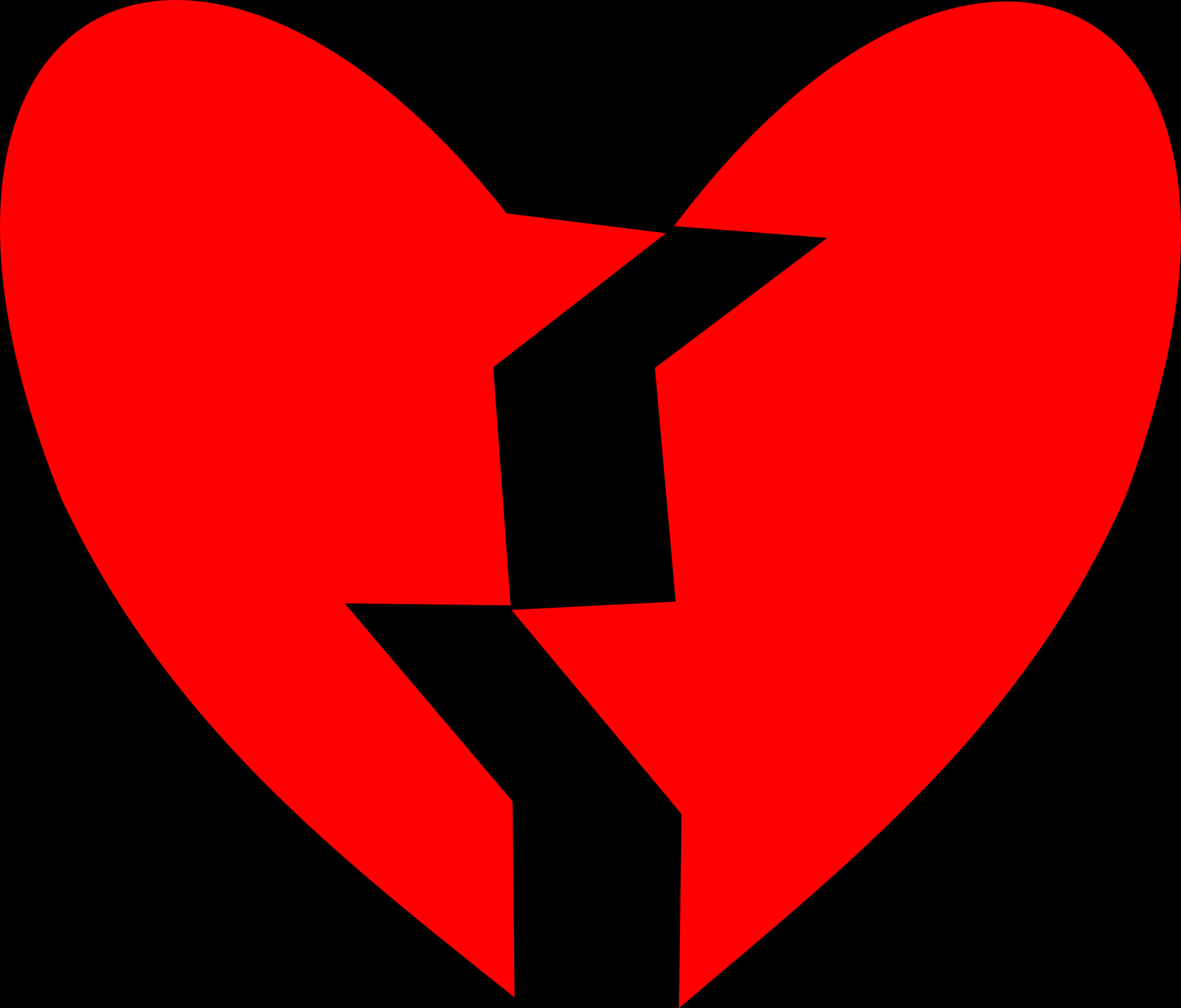 Broken Heart Graphic PNG