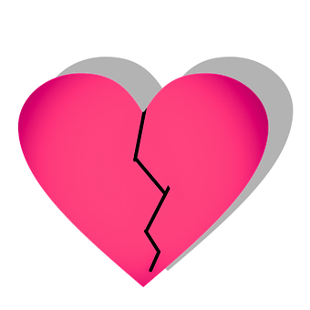 Broken Heart Graphic PNG