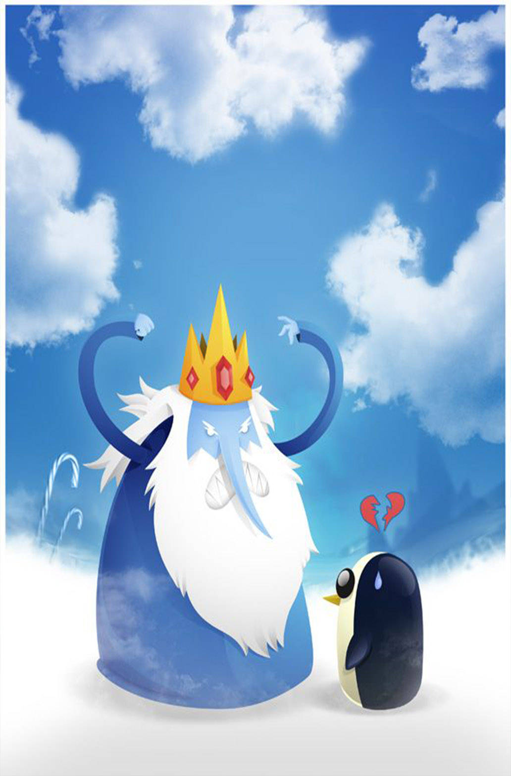 Broken Hearted Gunter Adventure Time Wallpaper