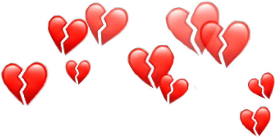 Broken Hearts Pattern PNG