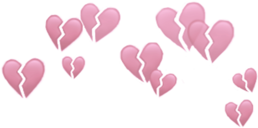 Broken Hearts Pattern PNG