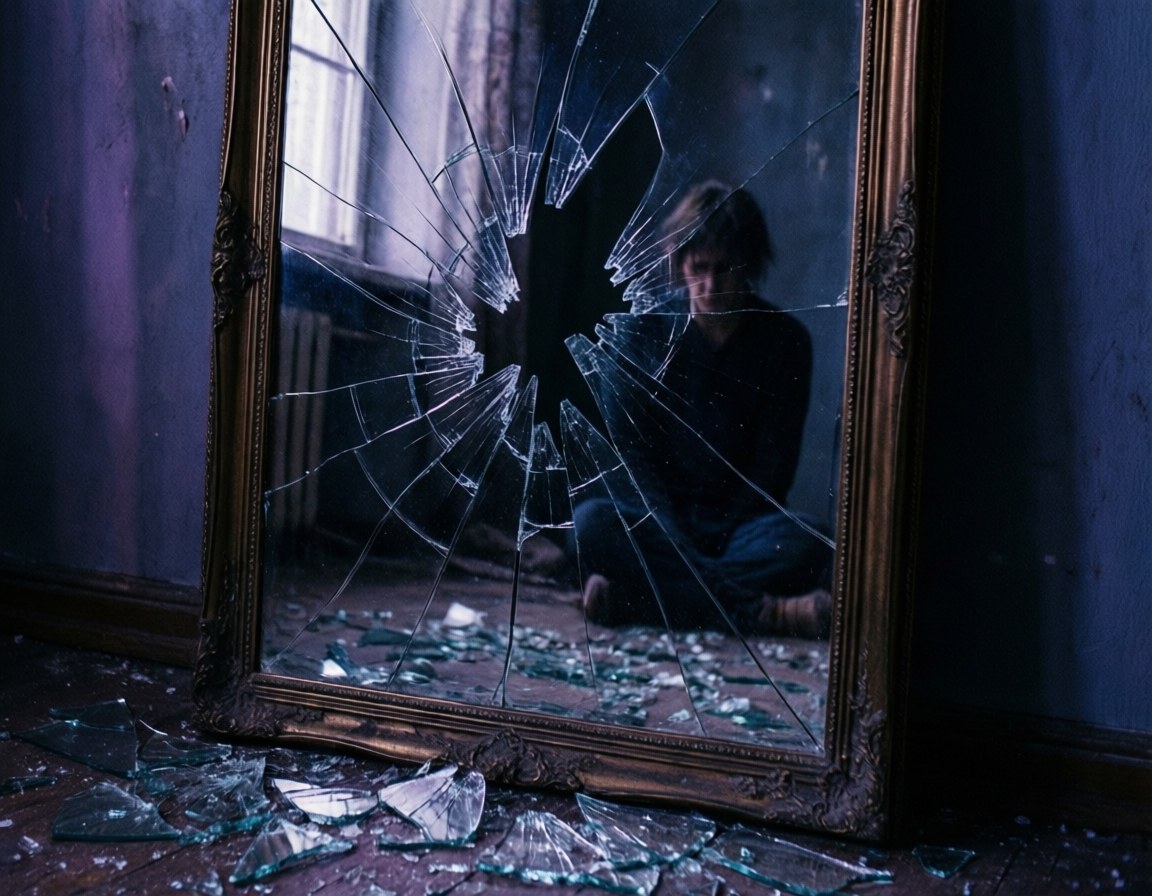 Miroir brisé Fonds d'écran
