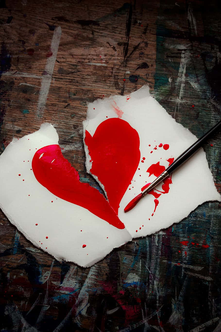 Broken Passionate Heart Wallpaper