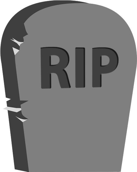 Broken Tombstone R I P Graphic PNG