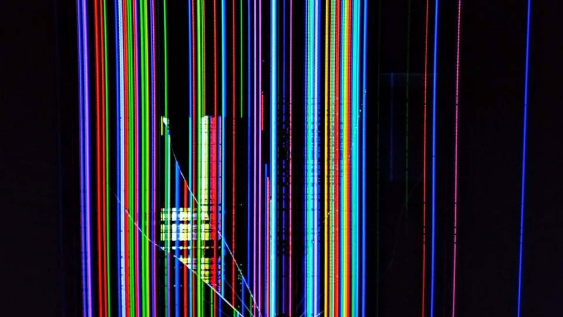 broken tv screen wallpaper