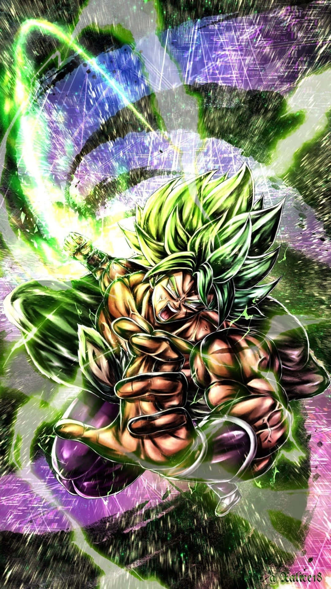 Unleash your inner Super-Saiyan with Broly in 4K Wallpaper