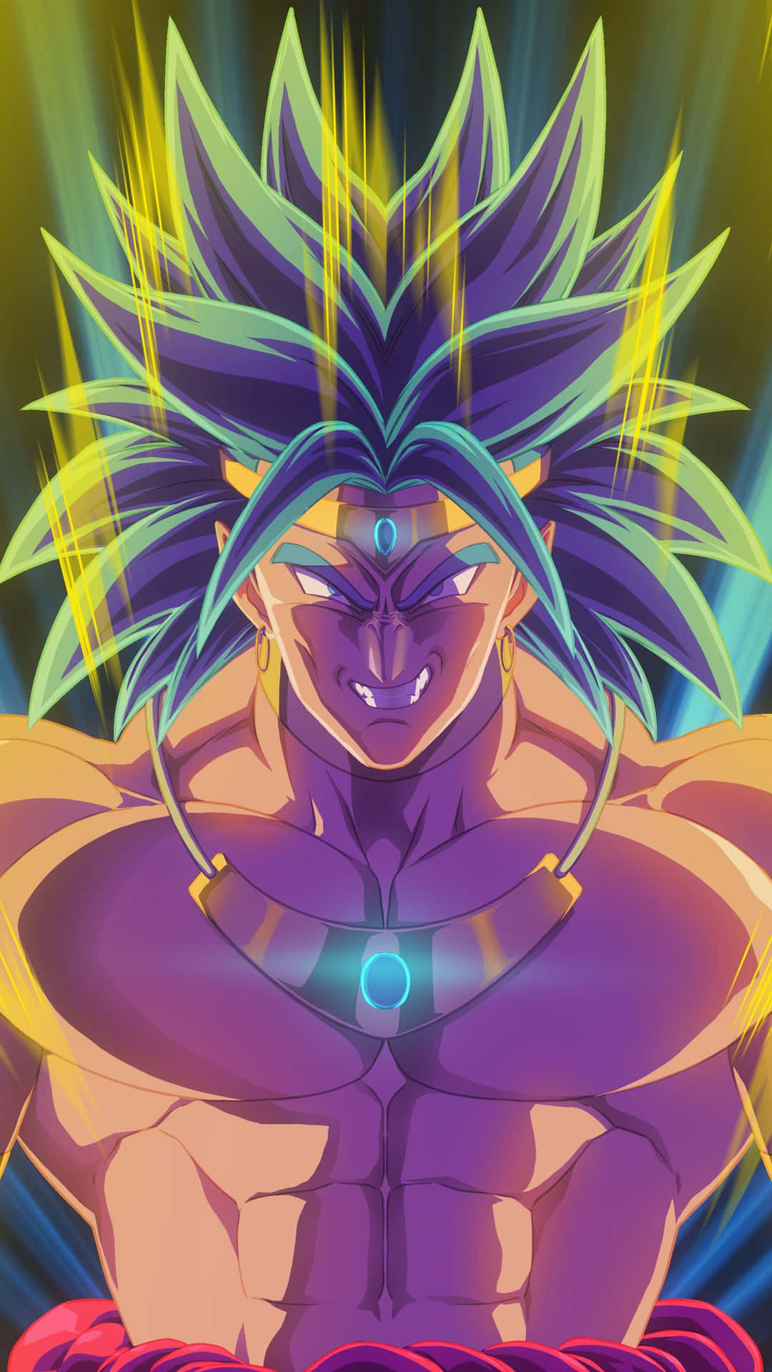 Experience the raw power of Broly in 4k Wallpaper