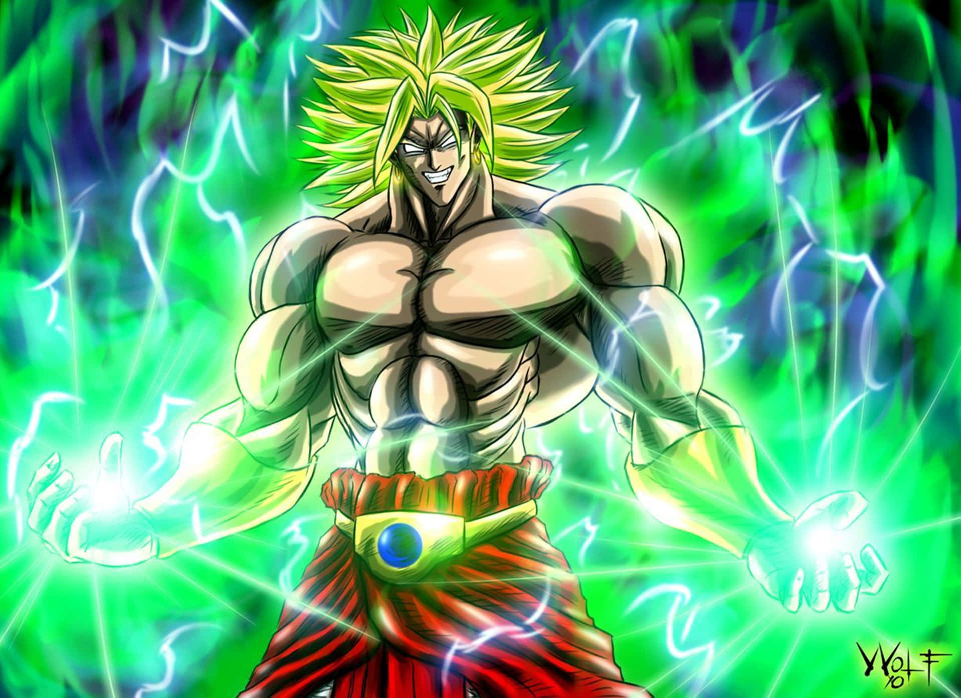 Overwin Het Universum Met Broly In 4k Achtergrond