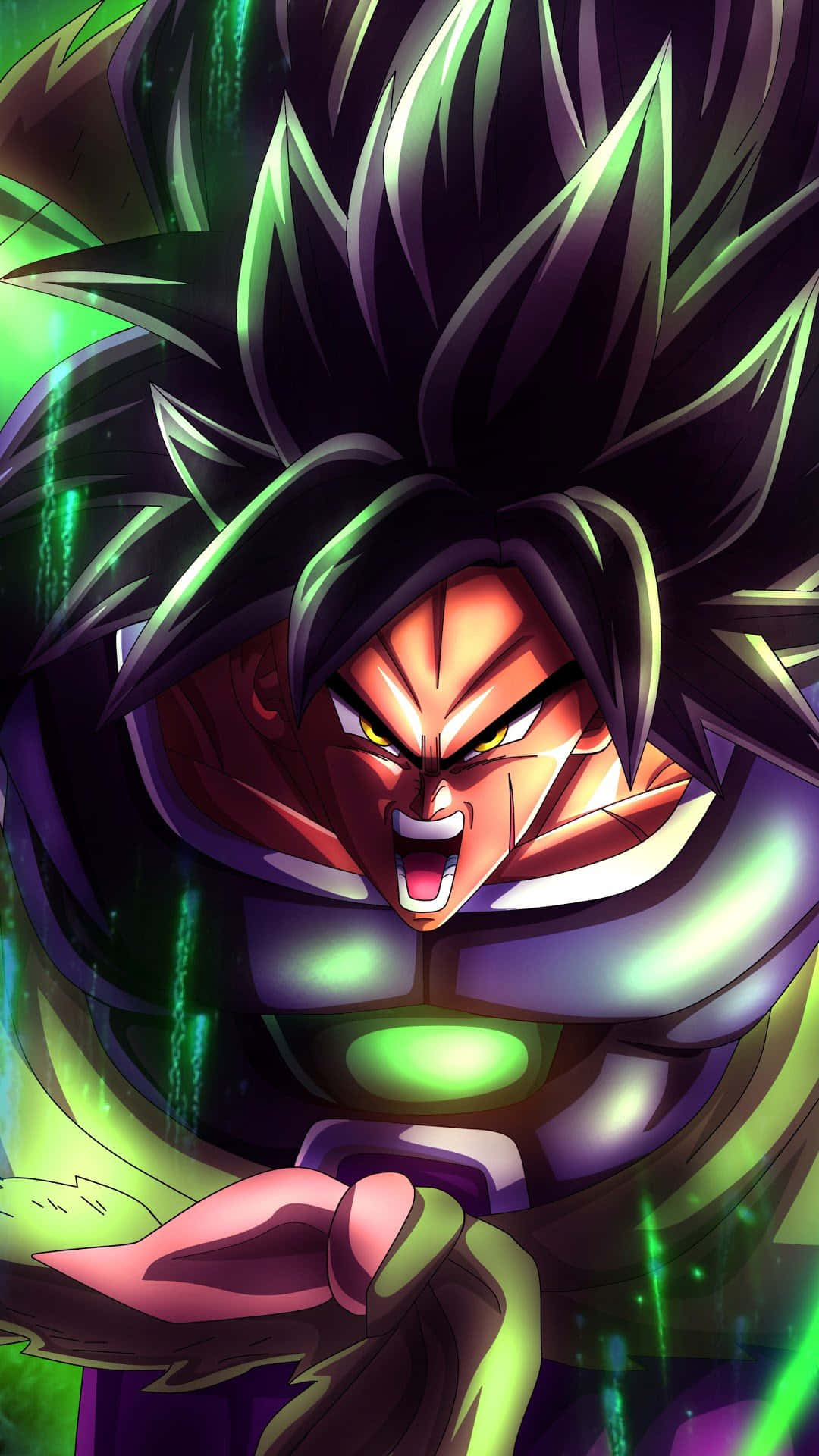Get your digital life on track with the sleek and modern Broly Iphone Wallpaper
