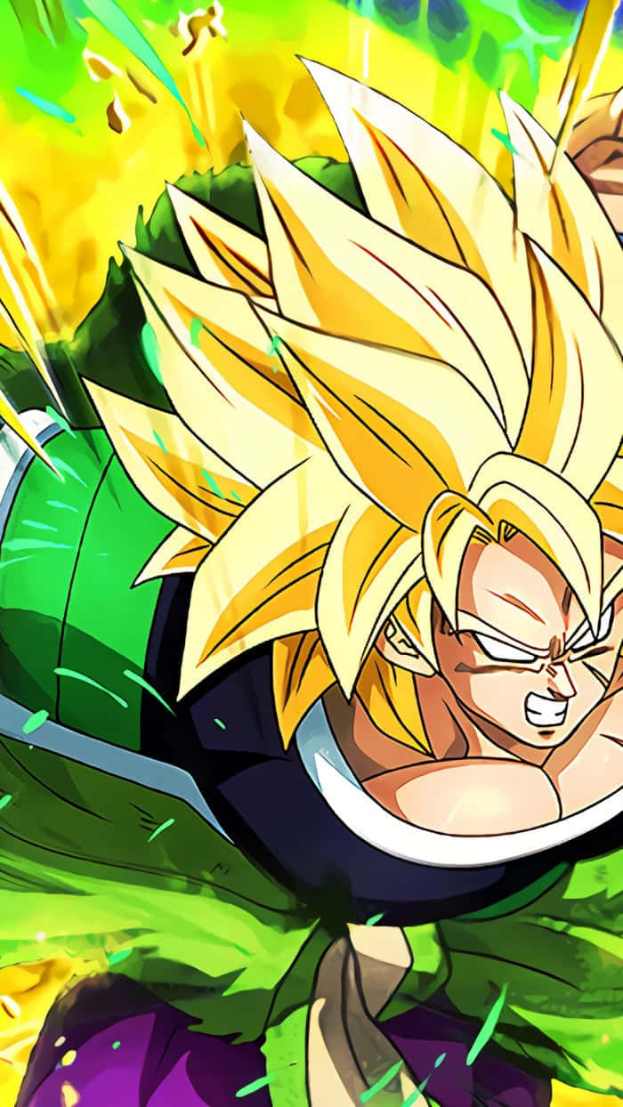 Achieve greatness with the Broly Iphone Wallpaper
