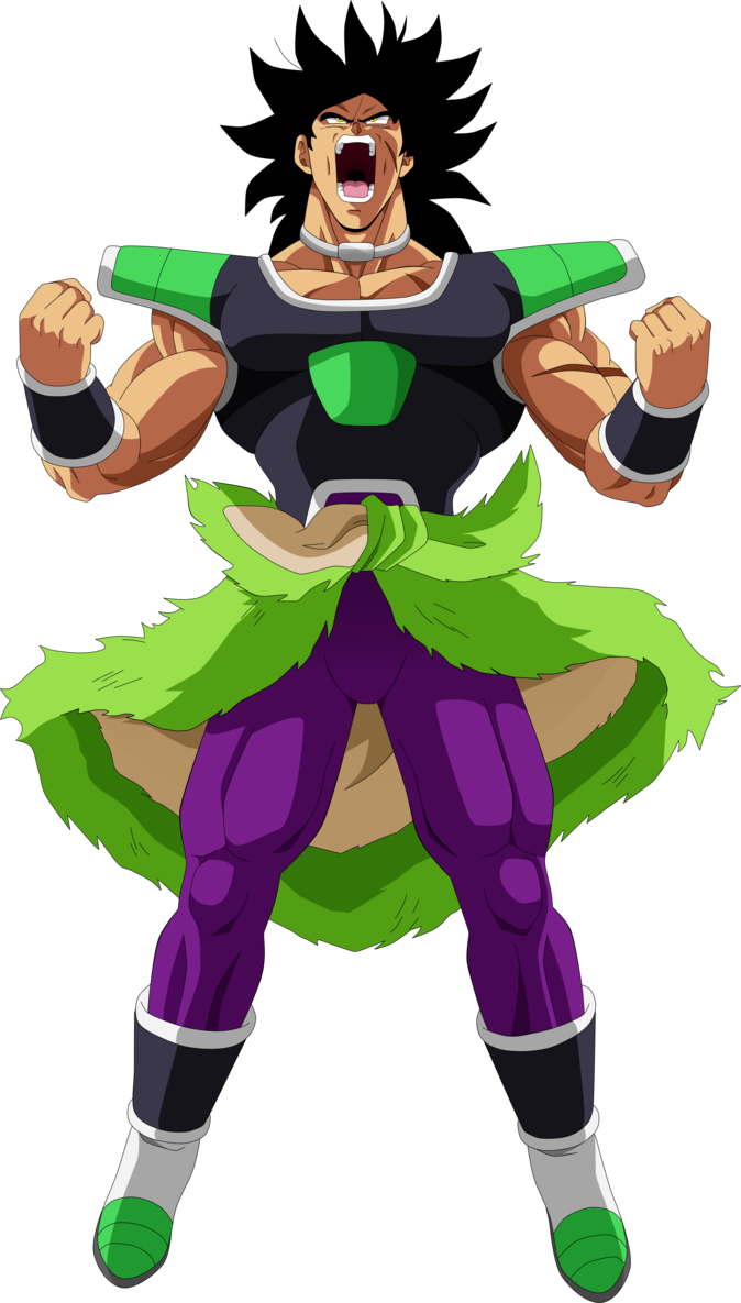 Broly Power Up D B Z PNG