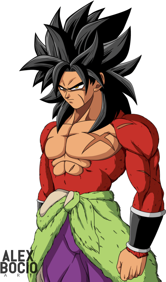 Broly Powerful Saiyan Warrior PNG