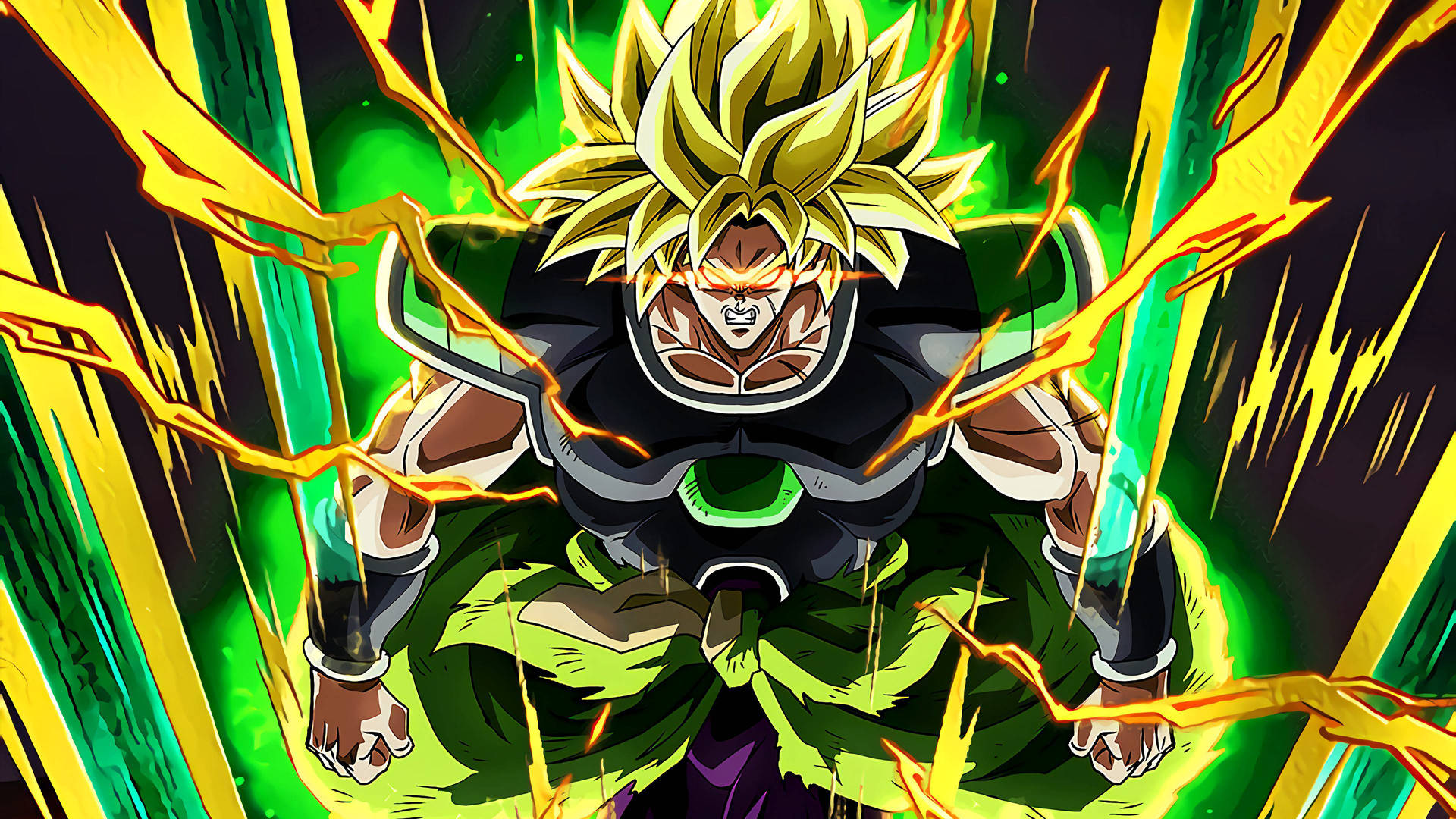 "A Super Saiyan Broly stands with fury in 'Dragon Ball Super Broly'." Wallpaper