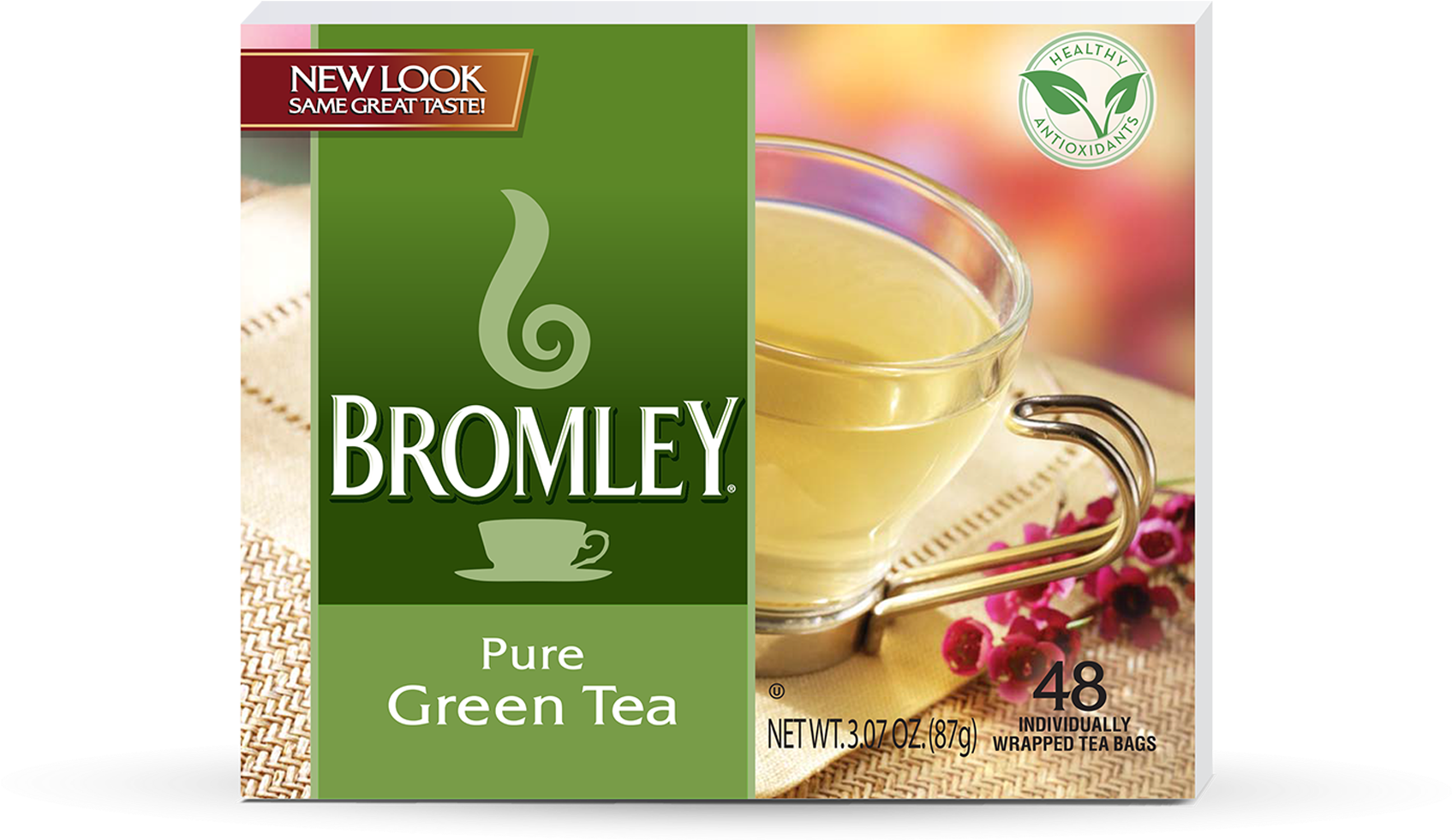 Bromley Pure Green Tea Box PNG