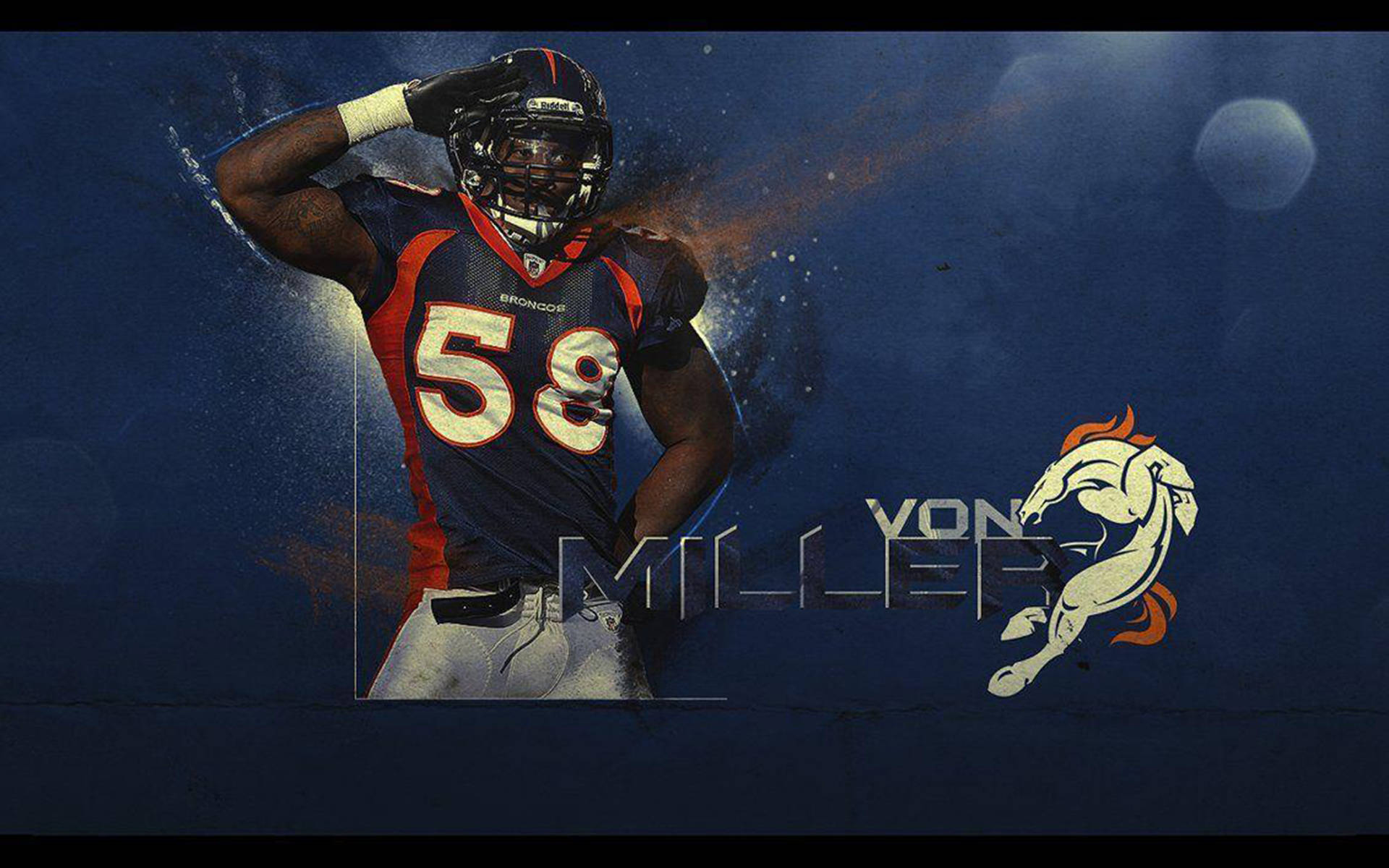 Broncos Von Miller Salute Wallpaper
