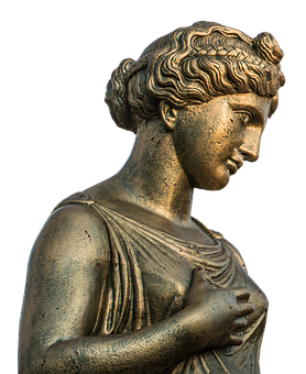 Bronze Ancient Greek Statue PNG