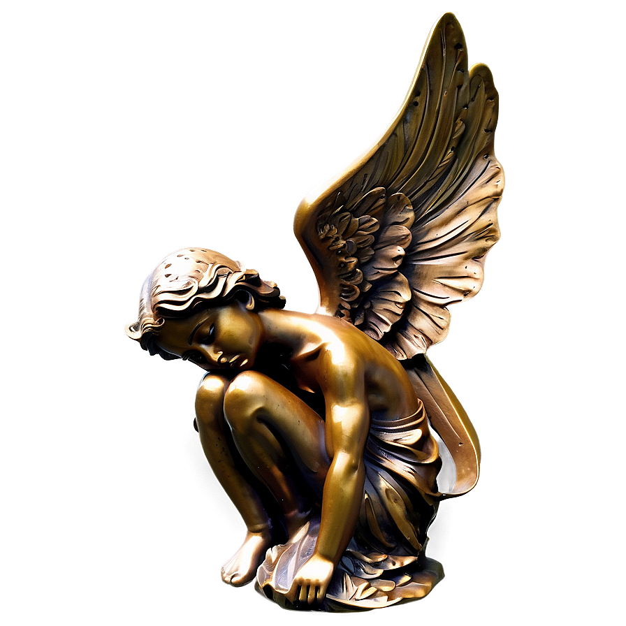 Bronze Angel Sculpture Png 06202024 PNG