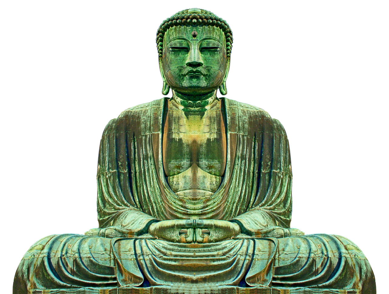 Bronze Buddha Statue Meditation PNG