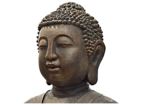 Bronze Buddha Statue Profile PNG