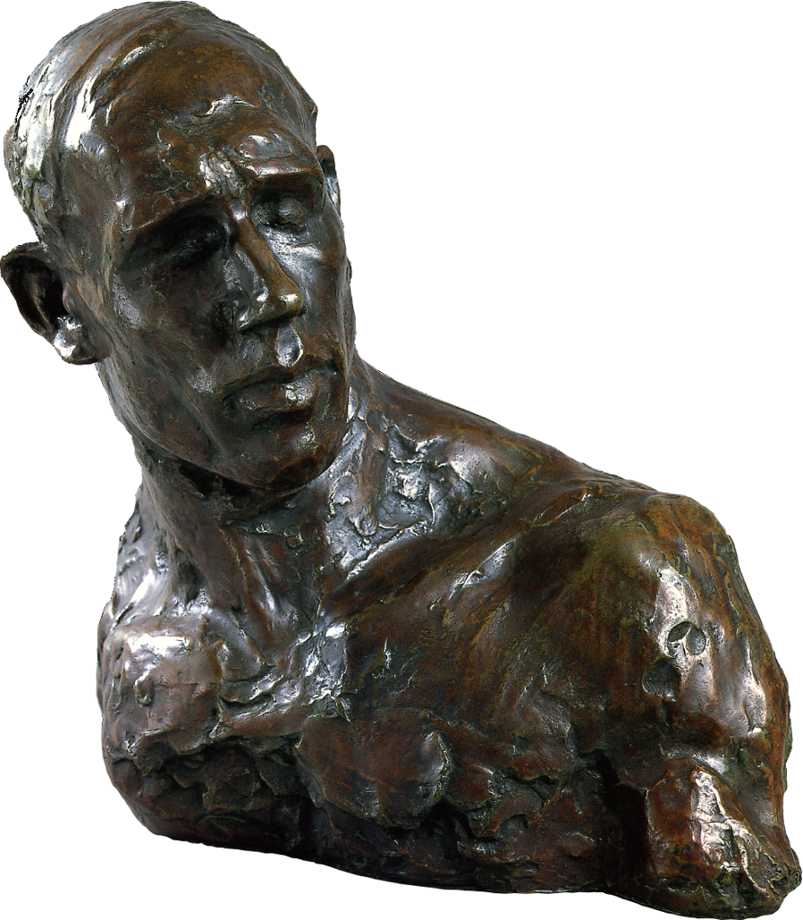 Bronze Bust Sculpture PNG