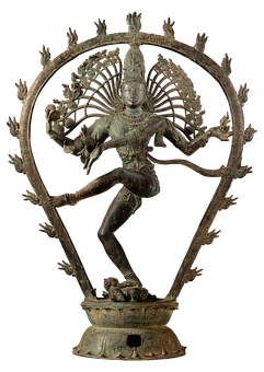 Bronze Dancing Shiva Statue PNG
