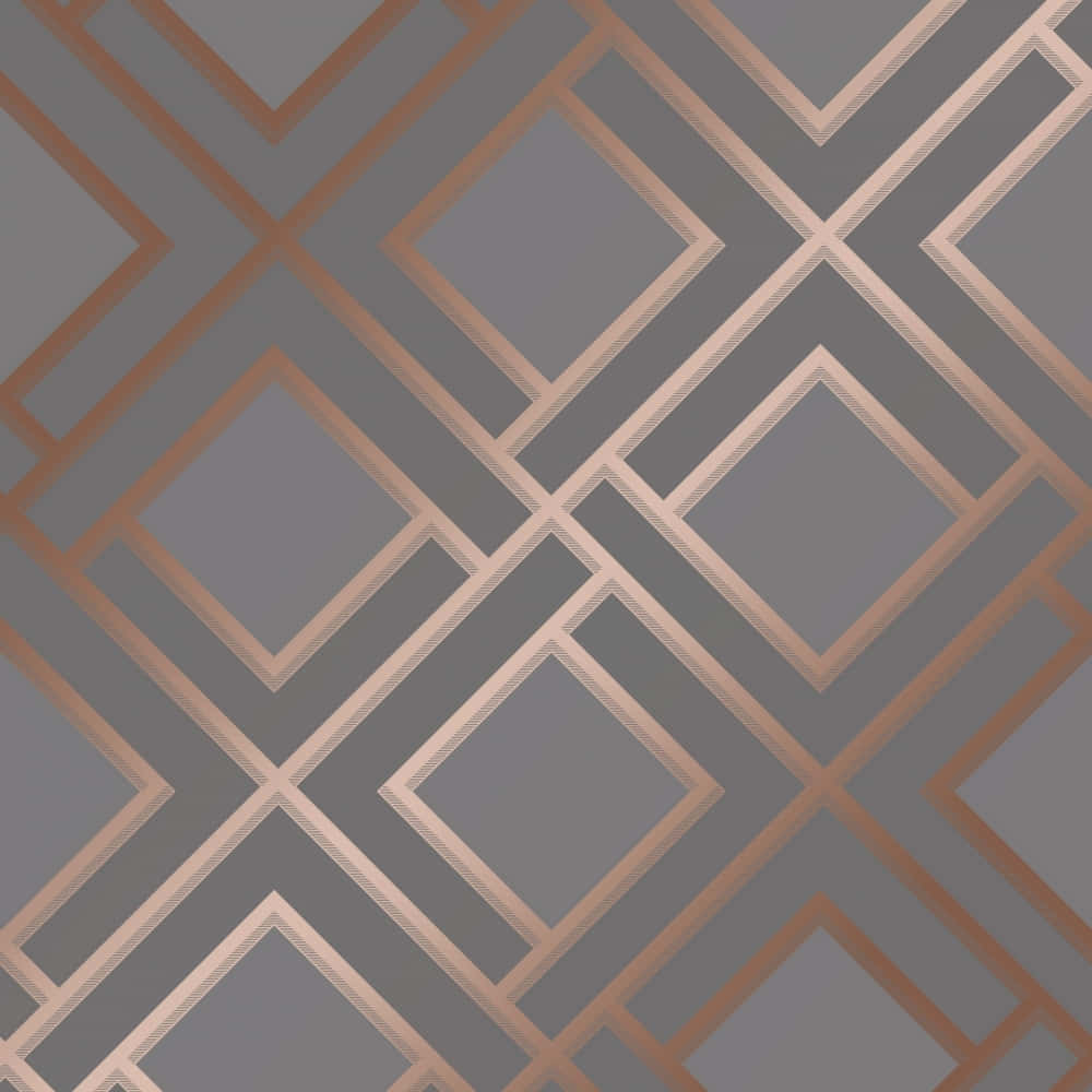 Bronze Grid Artwork Wallpaper