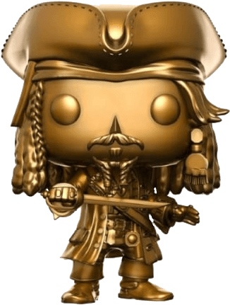 Bronze Jack Sparrow Funko Pop PNG