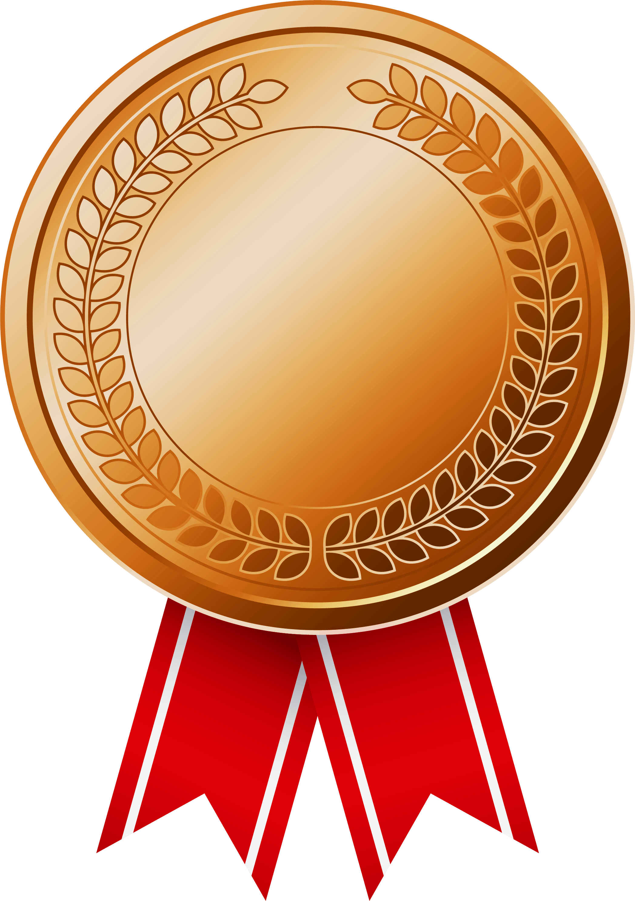 Bronze Medalwith Red Ribbon PNG