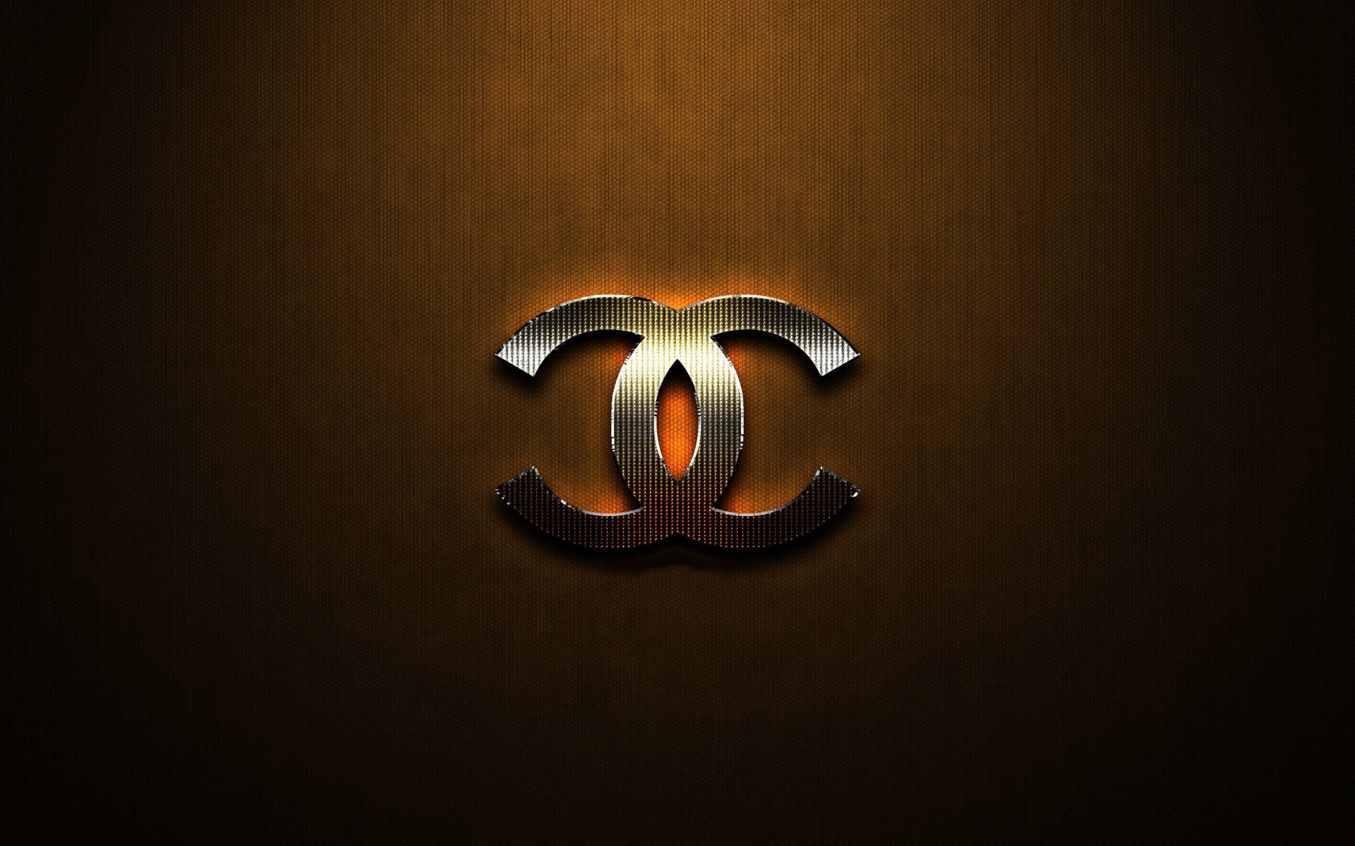 Bronze Metal Chanel Logo