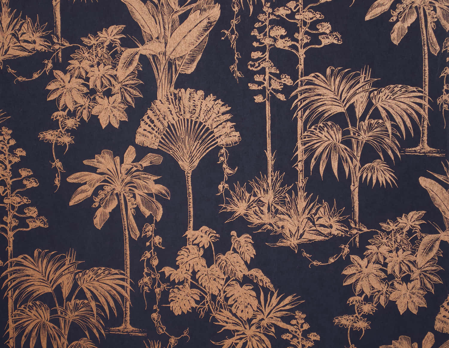 Bronze Plants Artwork Wallpaper