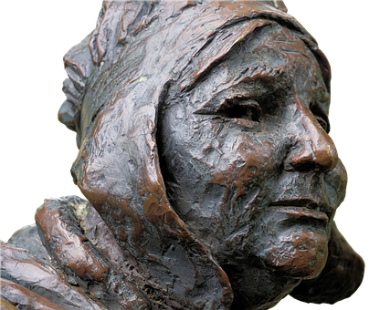 Bronze Sculpture Profile PNG