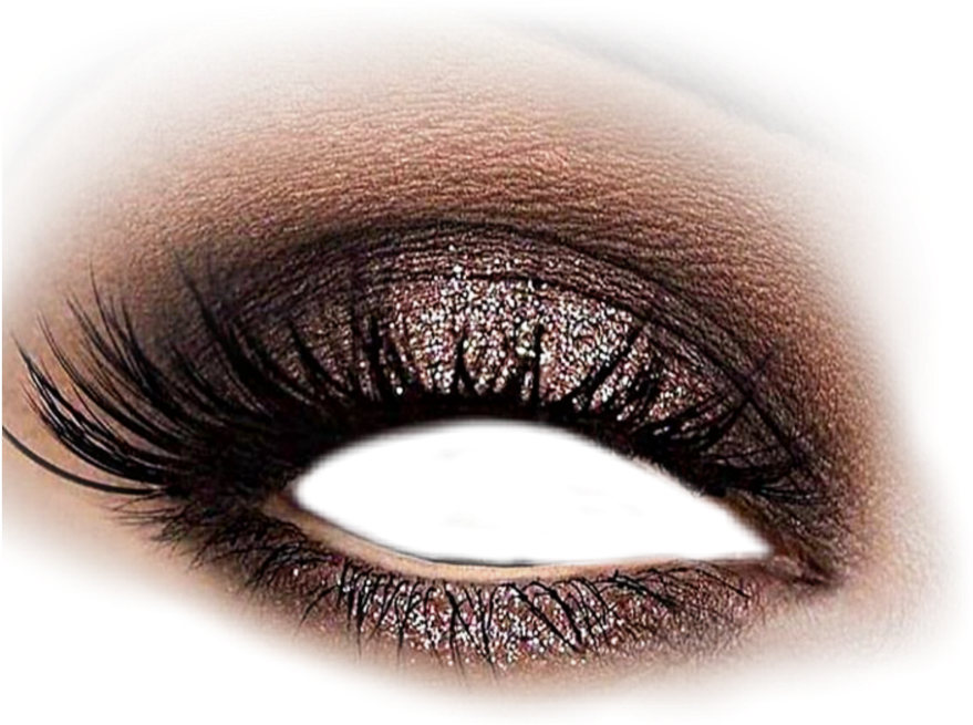 Bronze Smoky Eye Makeup PNG