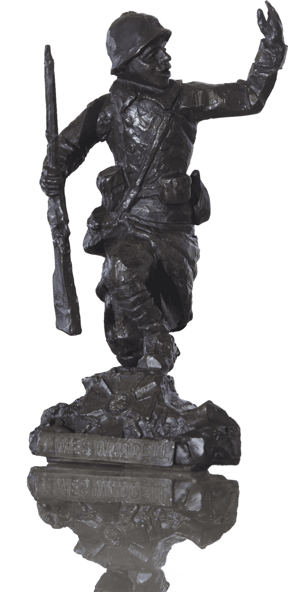 Bronze Soldier Sculpture PNG