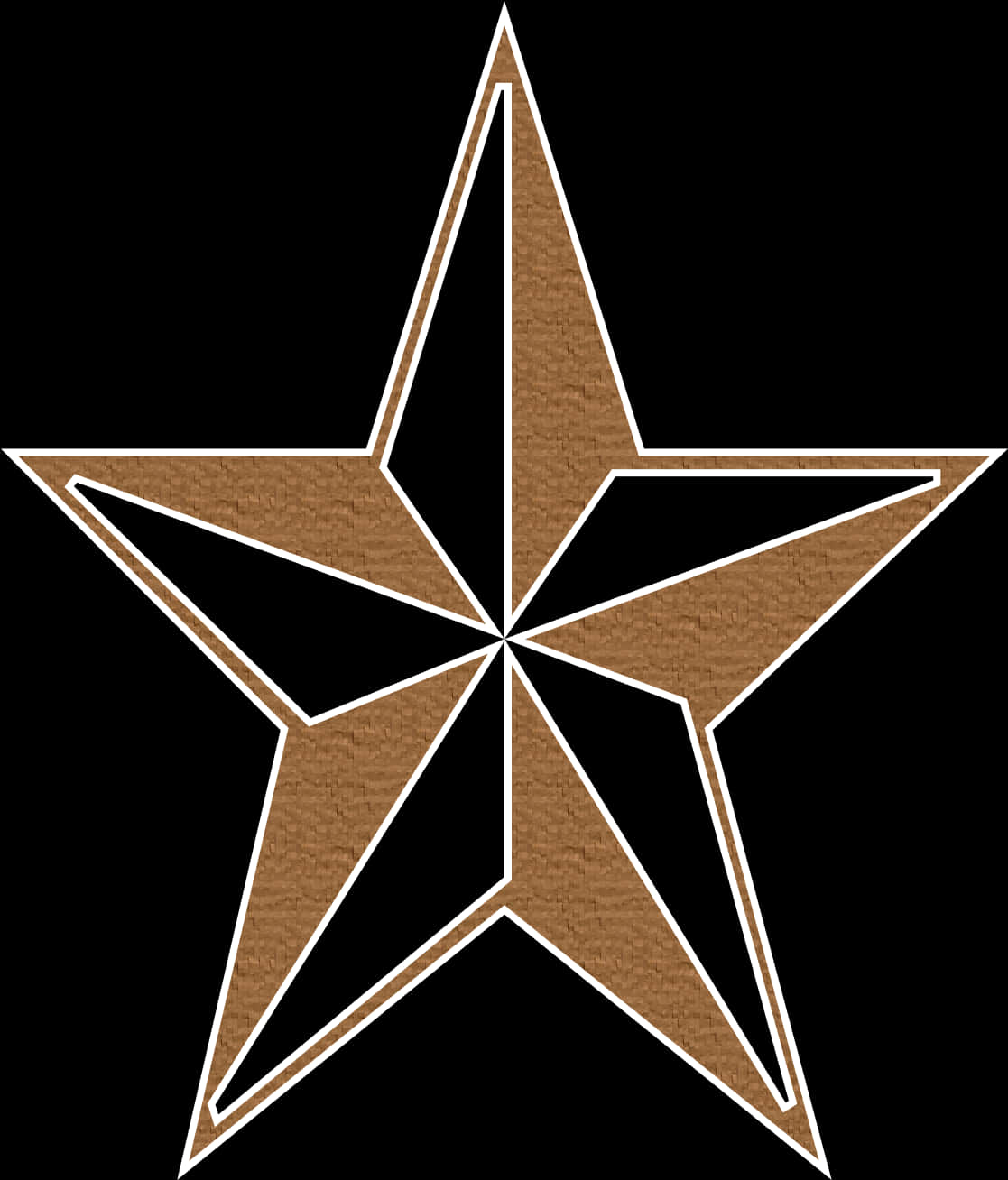 Bronze Star Graphic PNG