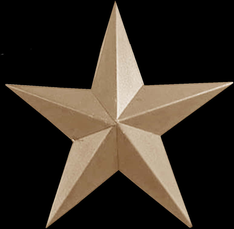 Bronze Star Sculpture PNG