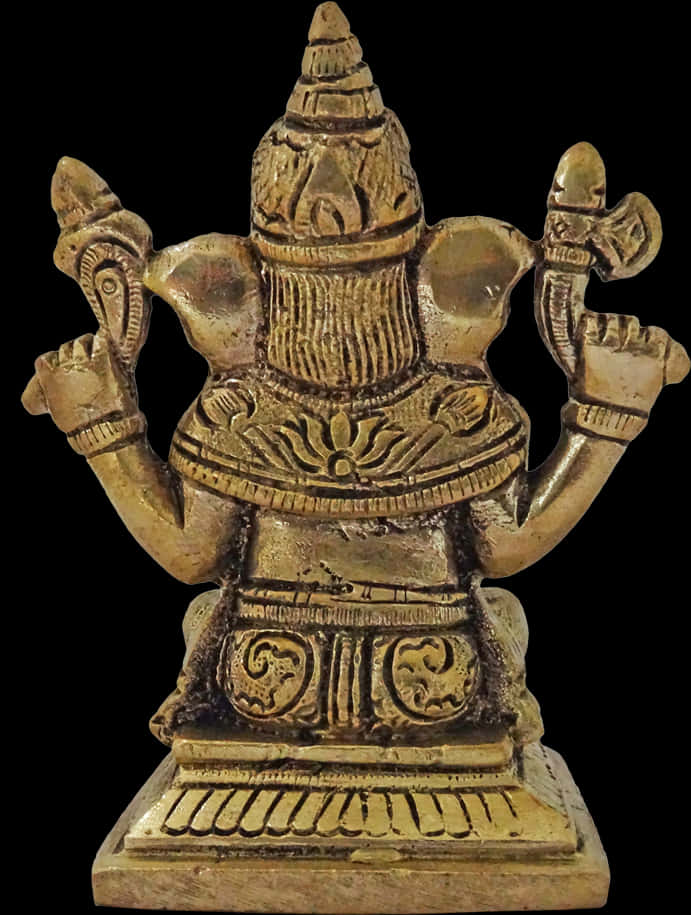 Bronze Vinayagar Statue PNG